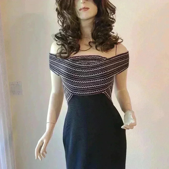 Maxi Dress size 8 black and white by Susan Roselli for Vijack - Picture 8 of 14